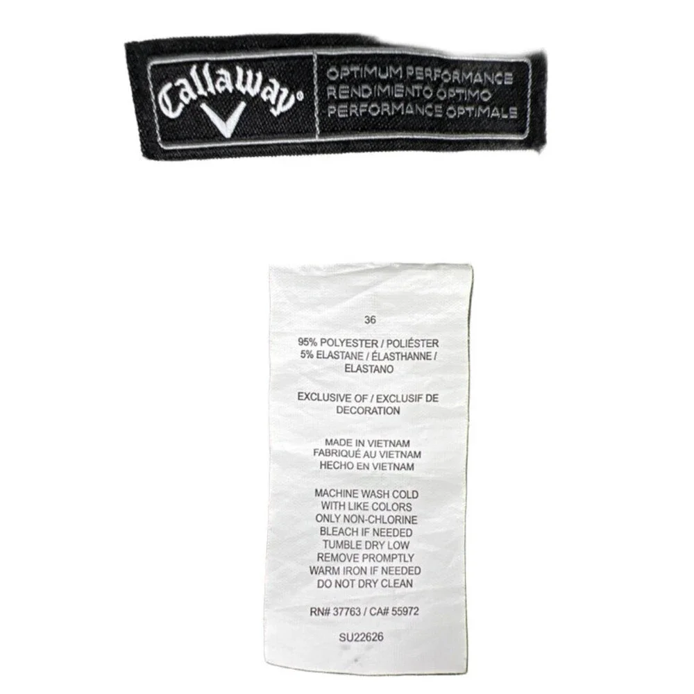 Callaway Men's Gray Optimum Performance Golf Shorts - 36